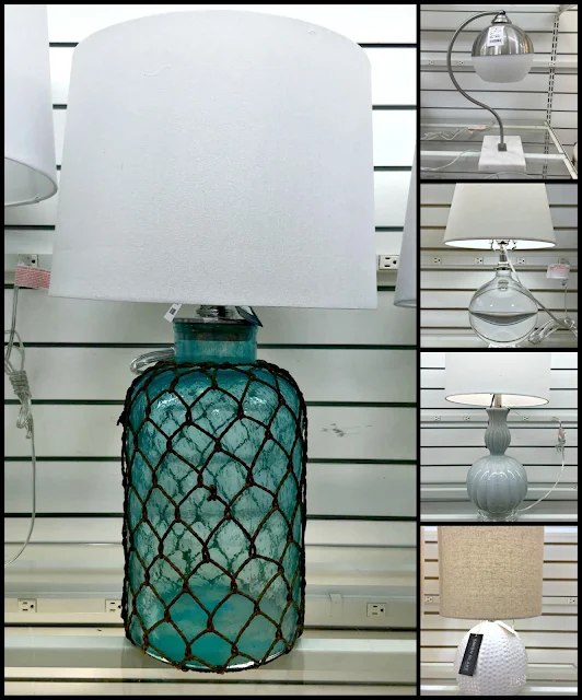 lamps at HomeGoods