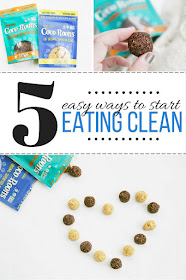 5 easy ways to start eating a cleaner diet, and snacking healthier with the help of Sejoyia Coco-Roons cookies. 