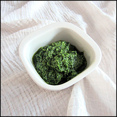 Hors table de Pauline - Pesto de roquette et basilic.