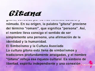 significado del nombre Gitana