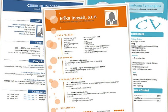 Download Cv Kreatif Unik Dan Menarik Format Doc Word Part-2