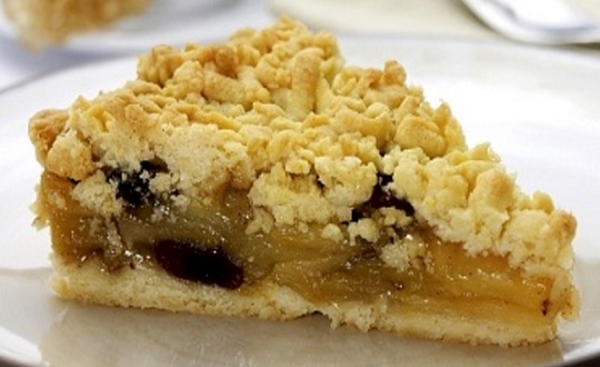 Torta crumble de manzana