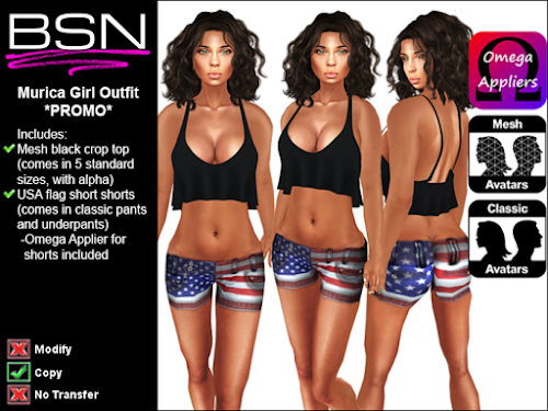 BSN Murica Girl Outfit Promo