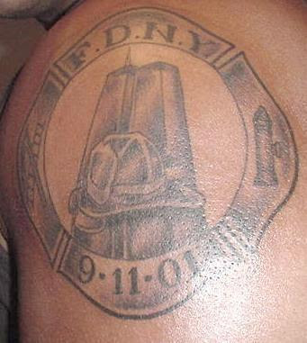 FDNY 911 tattoo.