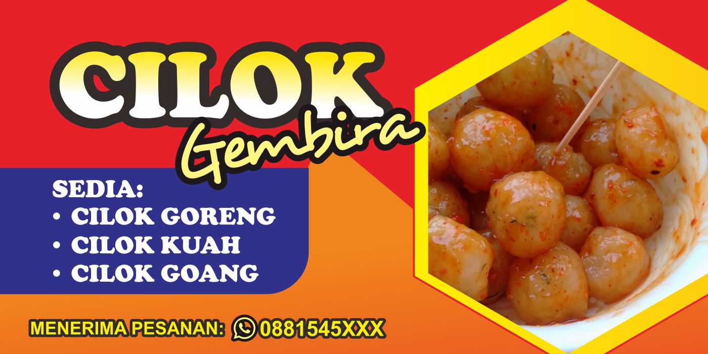 Spanduk Cilok Gembira