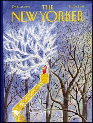 chrsitmas cover illustration by Sempe for the new yorker