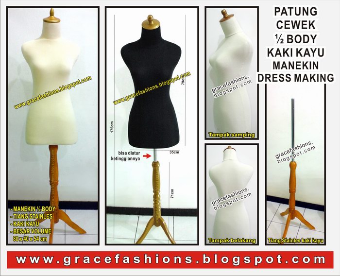 Jual Mannequin - Patung Baju Display ~ GRACE FASHION MANEKIN