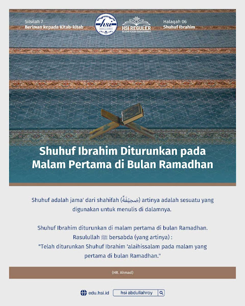 Halaqah 06 ~ Shuhuf Ibrahim