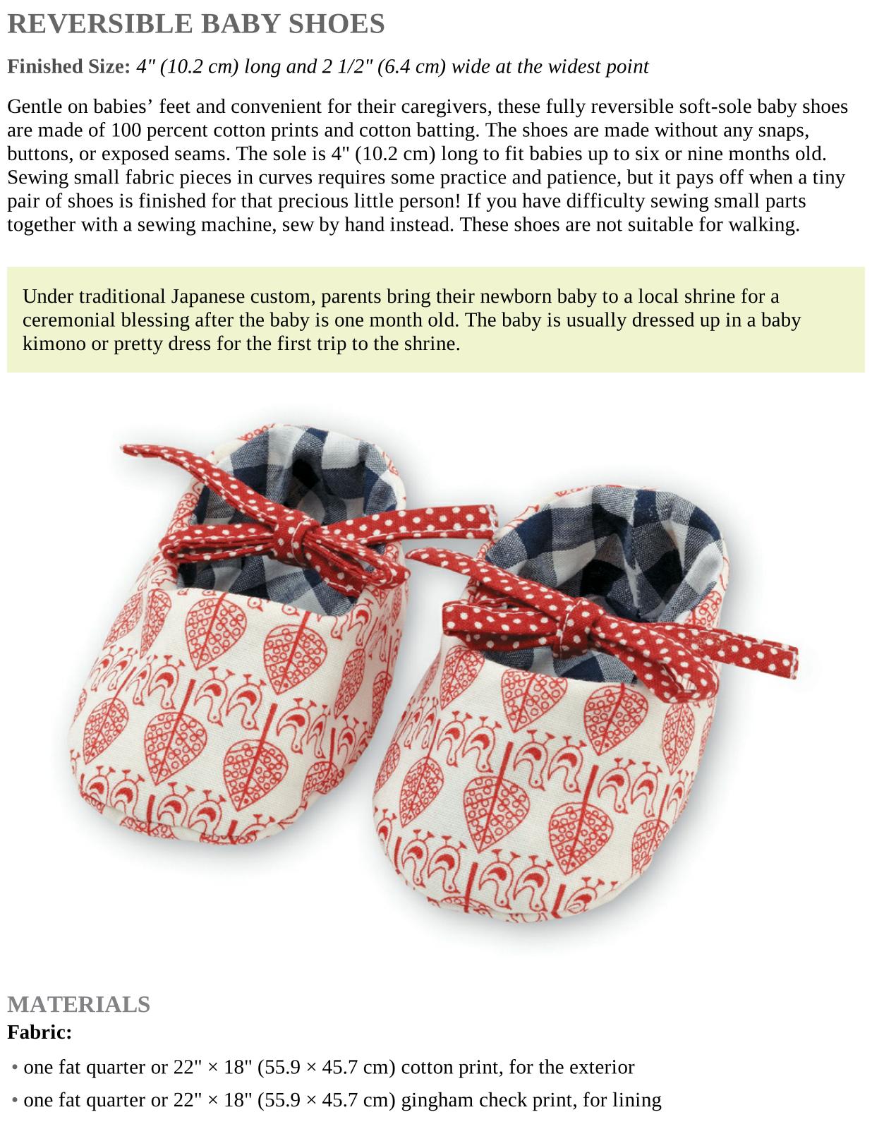 Reversible Baby Shoes