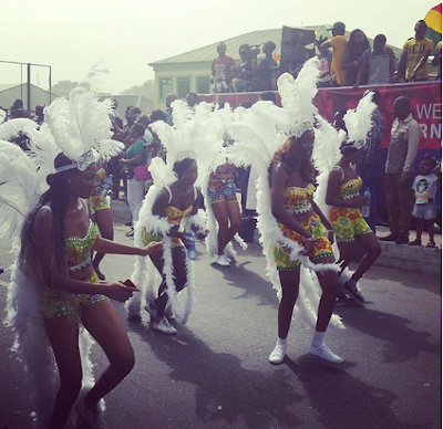 All White at carnival 2015 Calabar