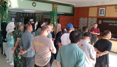 Polsek Pakualaman Berpartisipasi dalam Jalan Sehat Forkopimtren Kemantren Pakualaman