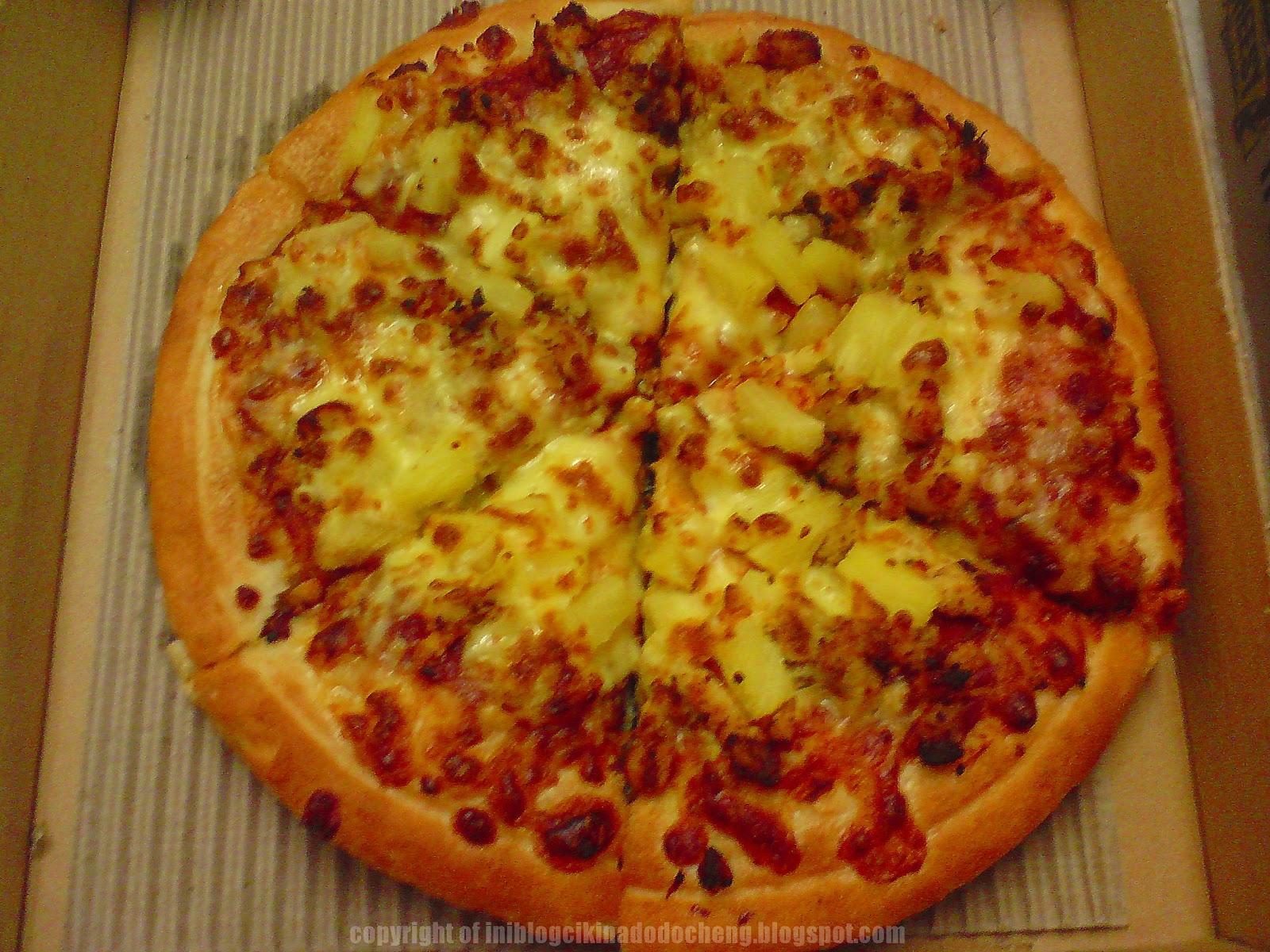 Blog Cik Ina Do Do Cheng: resepi pizza Hawaiian chicken 