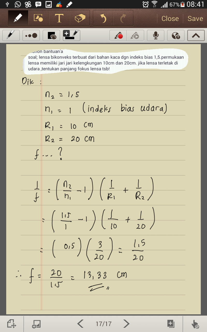 Dimensi TutupBotol: Soal Fisika - Lensa