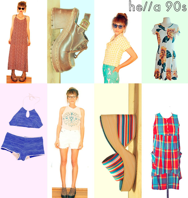 #fashion #90s #1990s #platform #chunkyheel #maxi #baggy #dresses #idlized #vintage #etsy