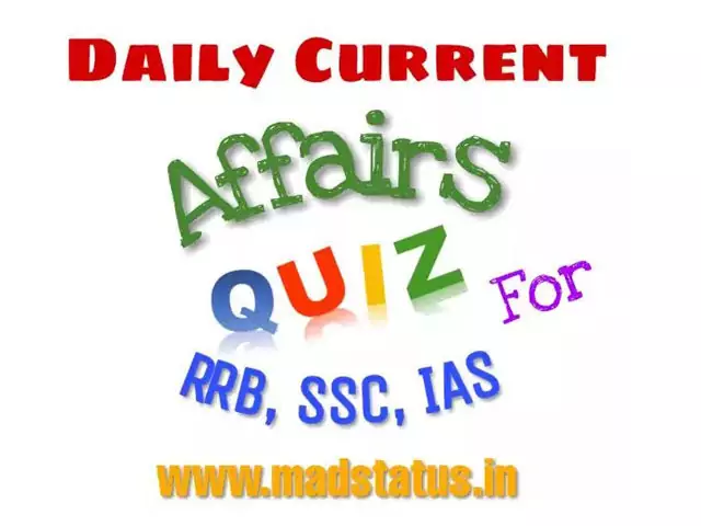 Current affairs quiz for RRB, SSC | Top 10 CA