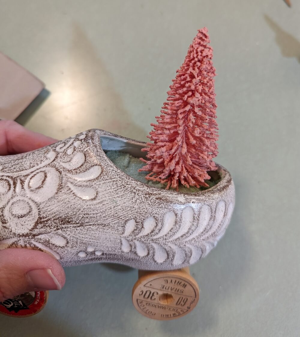 Upcycled Dutch Shoe Christmas Decoration