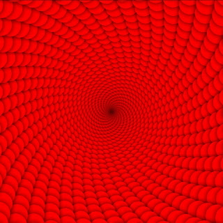 Red circles swirl