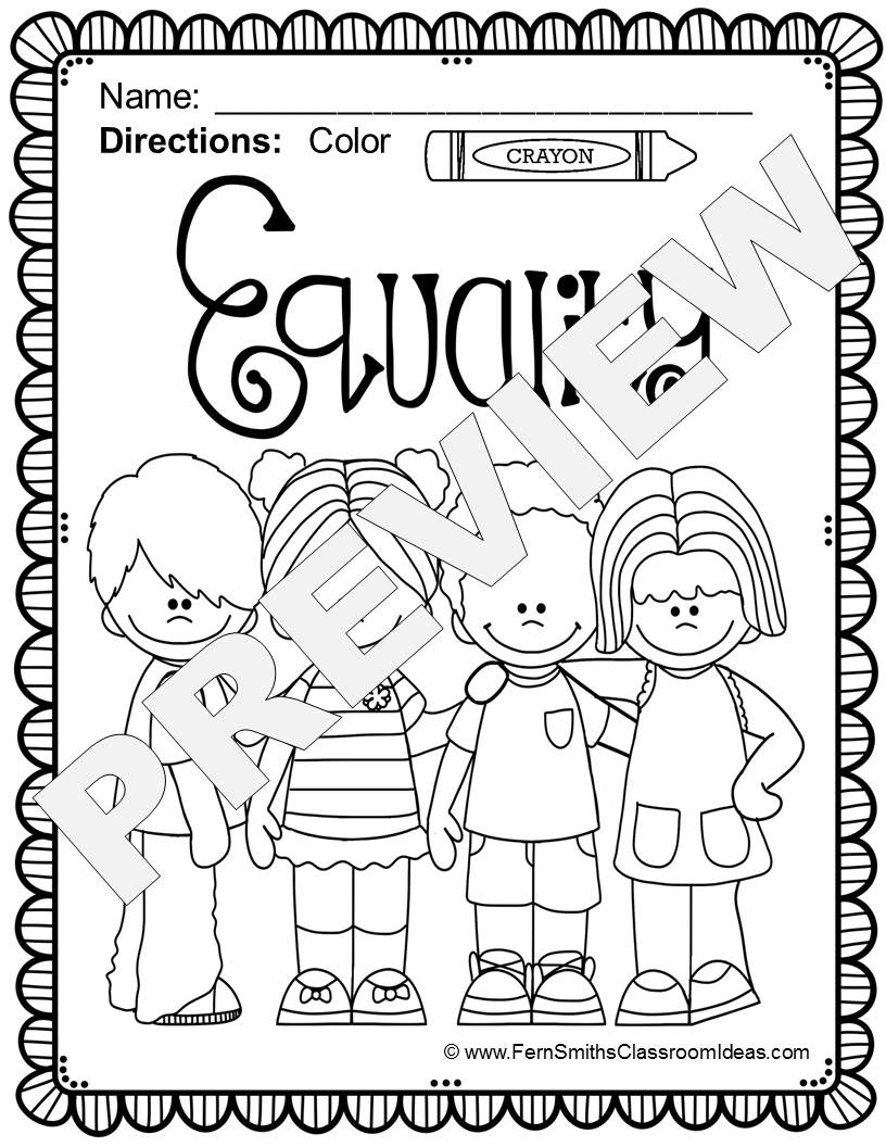Printable Coloring Pages · Fern Smith s Classroom Ideas Color for Fun with Martin Luther King Jr Lessons and