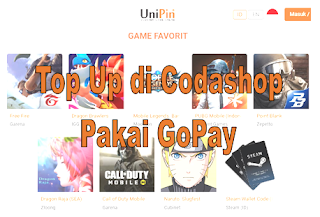 Top Up di Codashop Pakai GoPay