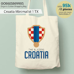OceanSeven_Shopping Bag_Tas Belanja__Football Addiction_Croatia Minimalist 1 TX
