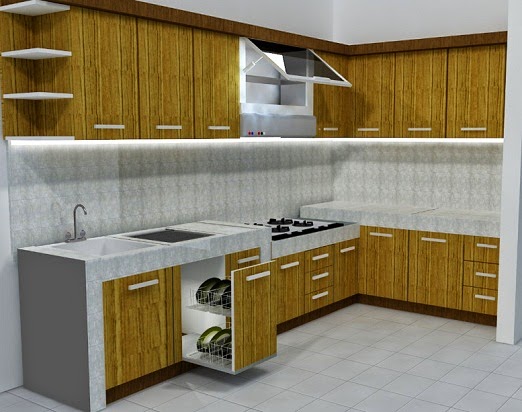 Konsep Desain Keramik  Dapur  Rumah Minimalis 