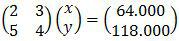 Persamaan matrks dari sistem persamaan linear