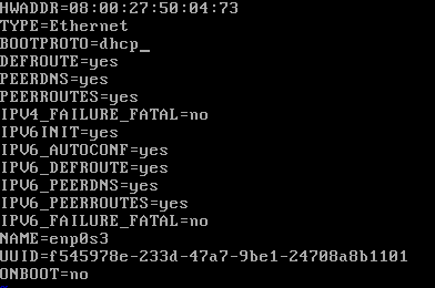 File konfigurasi default dhcp