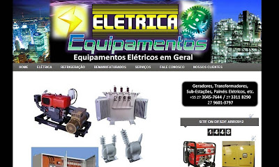 Criação de Site para Geradores Elétricos e Equipamentos Industriais