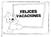 Dibujo de felices vacaciones para colorear