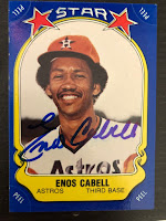 Enos Cabell Autographed 1981 Fleer Star Sticker