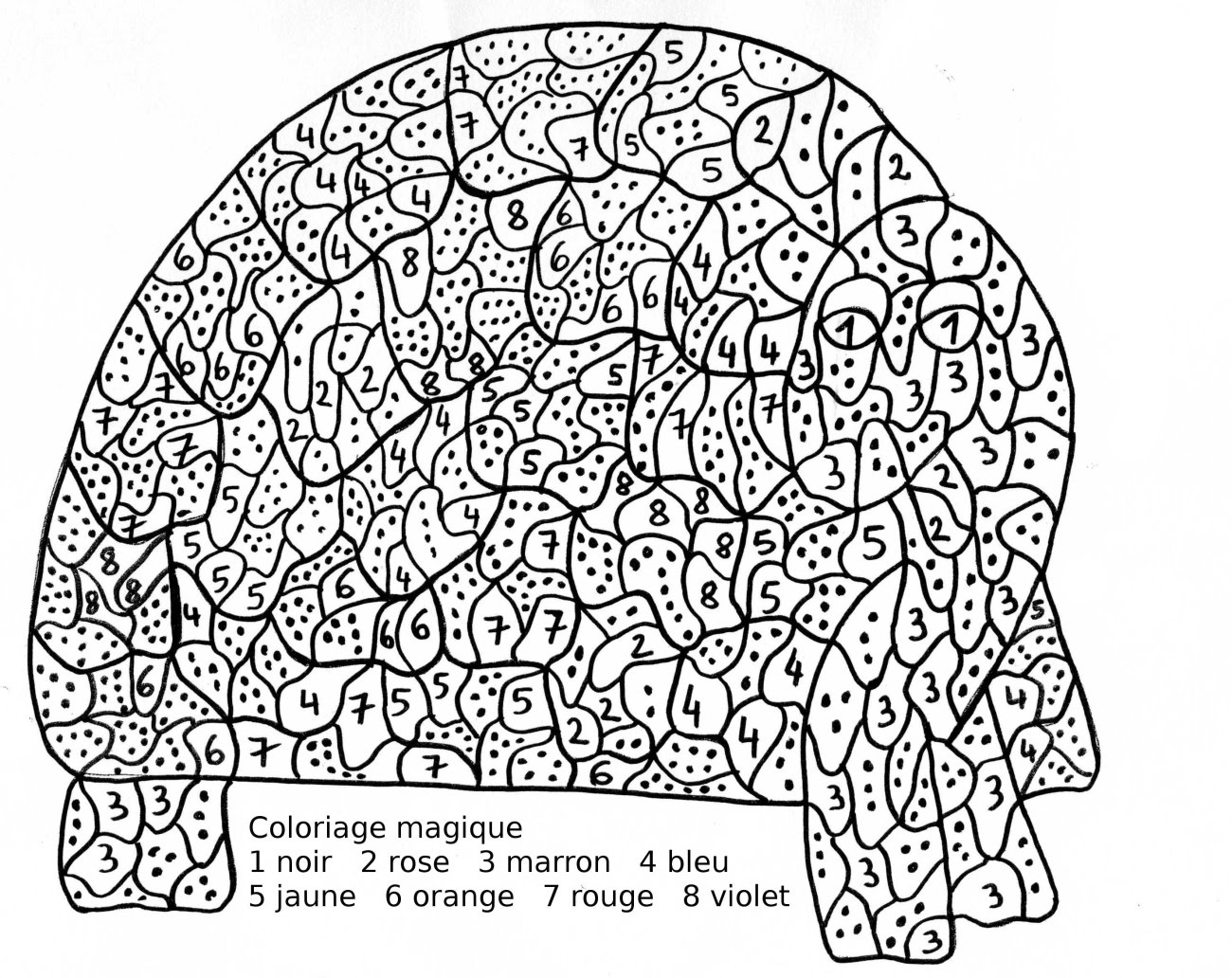 coloriage numéroté adulte Coloriages pour adulte Coloriage adulte en ligne