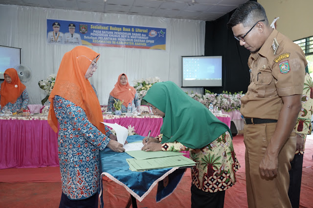 Lantik Pengurus Daerah GPMB Kecamatan, Ini Harapan Ketua GPMB Kabupaten Asahan