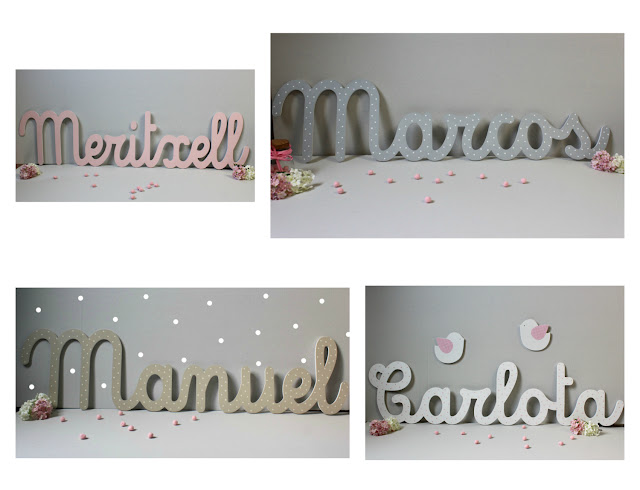 letras y nombres infantiles para DECORACIÓN INFANTIL PERSONALIZADA