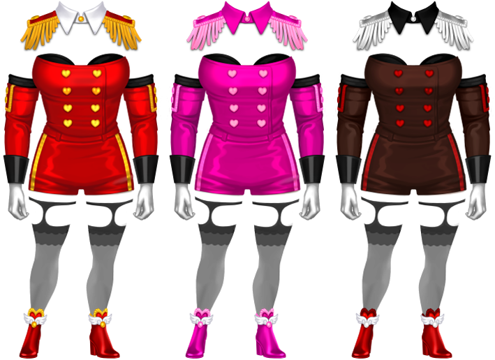 Love Conductor Outfit in Ruby, Rose, Chocolate - Female