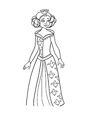 coloring pages disney princess. And this is a simple princess