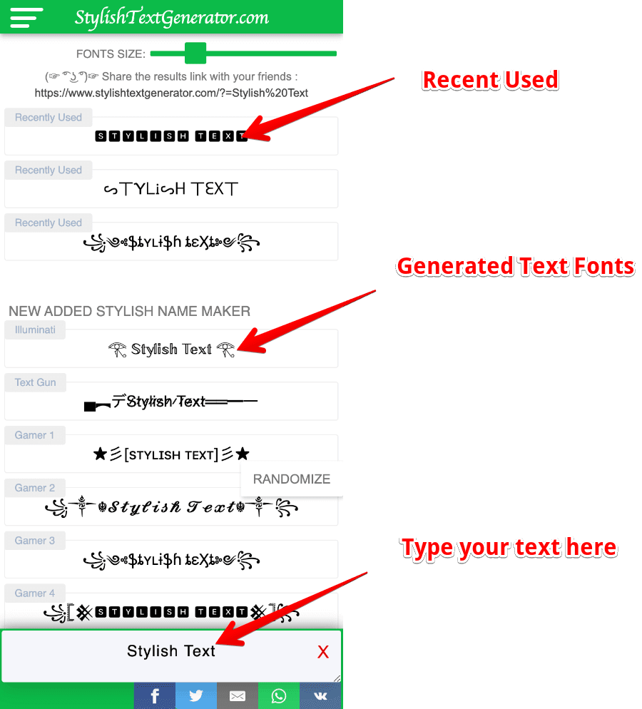 Stylish Text Generator 1 𝕊𝕥𝕪𝕝𝕚𝕤𝕙 Text Fonts