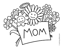 Happy Mothers Day Coloring Pictures, Images