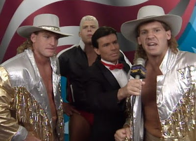 WCW Great American Bash 1991 Review - Eric Bischoff interviews The Young Pistols and Dustin Rhodes