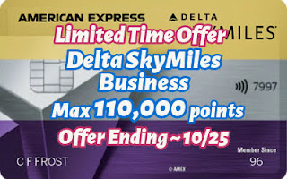 Delta SkyMiles Business max 110k