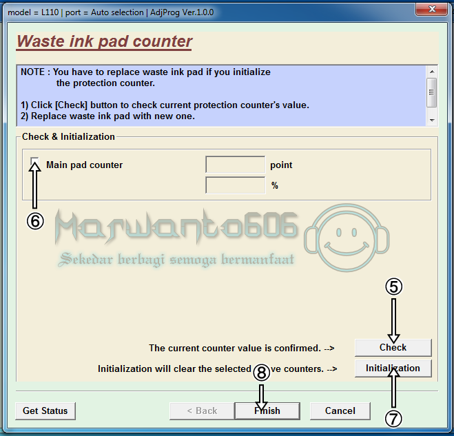 Marwanto606 | Cara Reset Printer Epson L110, L210 L300, L350, Dan L355