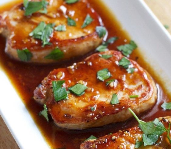 Recipe – Honey Garlic Pork Chops #Dinner #Recipe