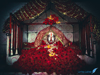 Ma Kali Image Decorated With Thousands of Flowers