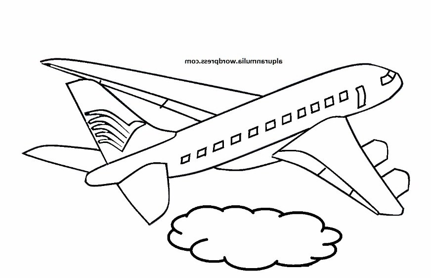 28 Sketsa Gambar Pesawat  Garuda Inspirasi Baru 