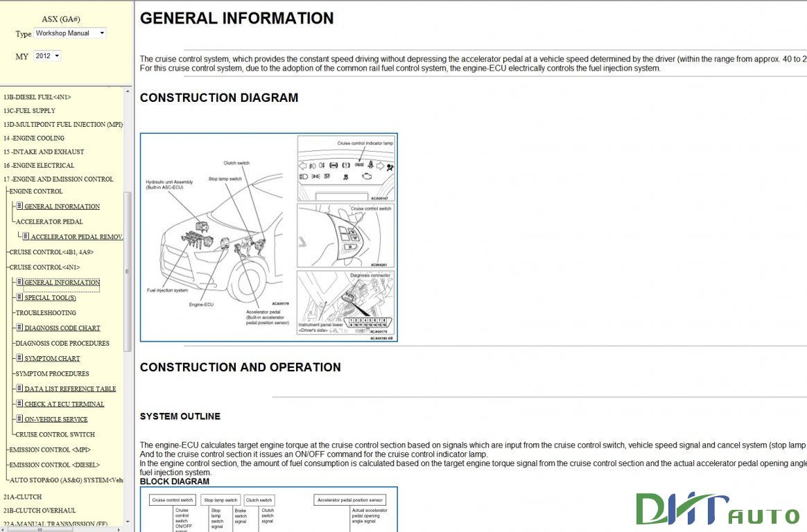 Mitsubishi Workshop Manuals (2005-2012) Download Free - Automotive Library