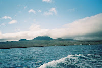 Floreana viewed from the Pacific Ocean