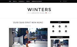 Winters blogger template