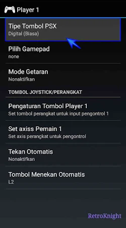 Setting analog epsxe Android