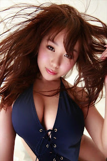 Mai Nishida Japanese Sexy Idol Hot Blue Swimsuit 2