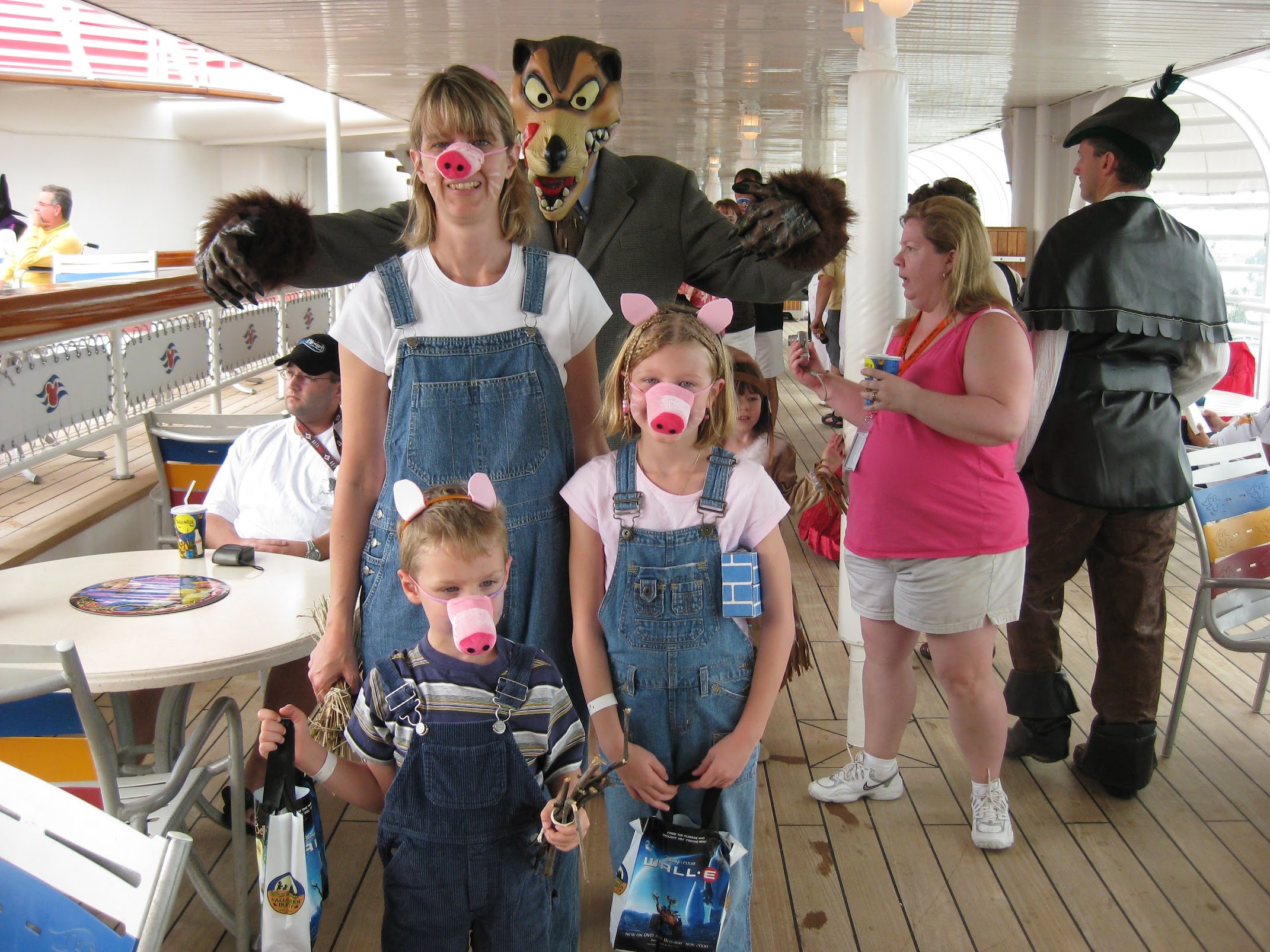 Pam's awesome idea for our costumes on a Halloween Disney Cruise. We killed it.