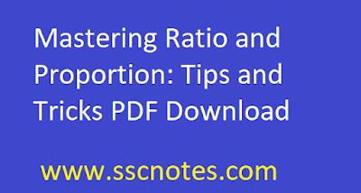 Mastering Ratio and Proportion: Tips and Tricks PDF Download